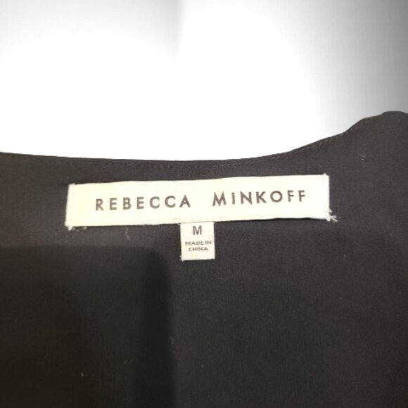 Rebecca Minkoff Black Wrap Top Blouse – Tie Back – Long Sleeve – Size M - Picture 6 of 8